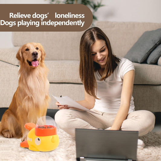 Interactive Duck-Shaped Puzzle Feeder for Dogs